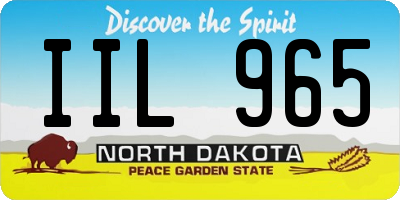 ND license plate IIL965