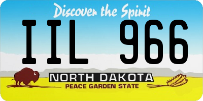 ND license plate IIL966
