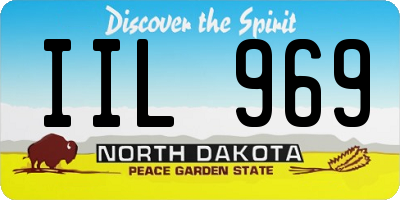 ND license plate IIL969