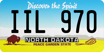 ND license plate IIL970