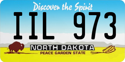 ND license plate IIL973
