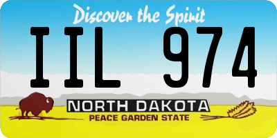 ND license plate IIL974