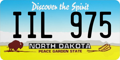 ND license plate IIL975