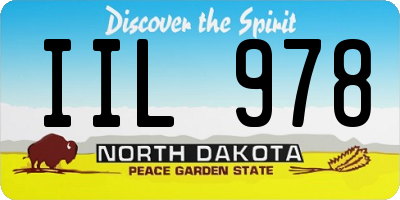 ND license plate IIL978