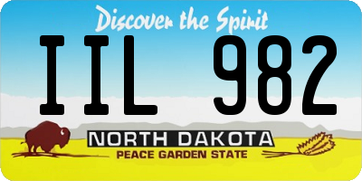 ND license plate IIL982