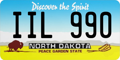ND license plate IIL990