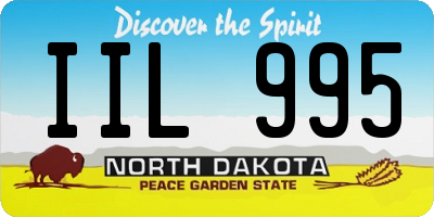 ND license plate IIL995