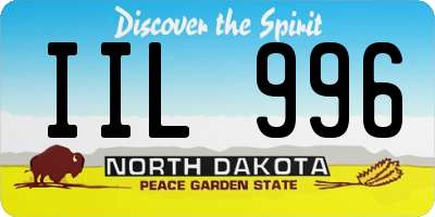 ND license plate IIL996