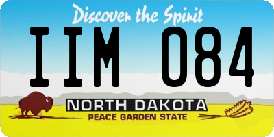 ND license plate IIM084