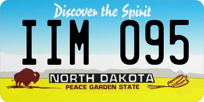 ND license plate IIM095
