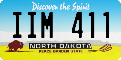ND license plate IIM411