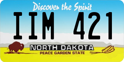 ND license plate IIM421