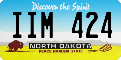 ND license plate IIM424