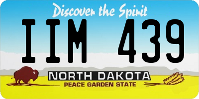 ND license plate IIM439