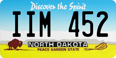 ND license plate IIM452