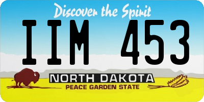 ND license plate IIM453