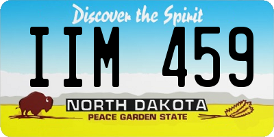 ND license plate IIM459