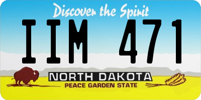 ND license plate IIM471