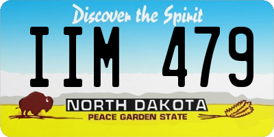 ND license plate IIM479