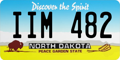 ND license plate IIM482