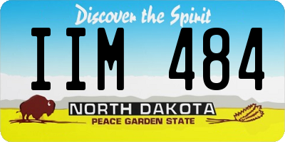 ND license plate IIM484