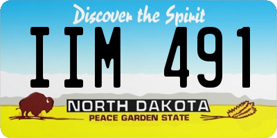 ND license plate IIM491