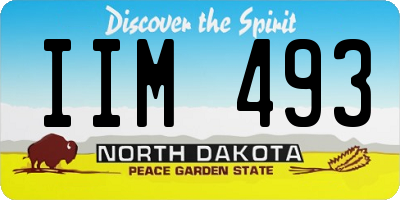 ND license plate IIM493