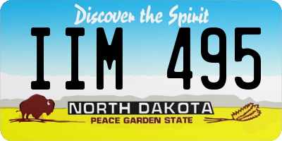 ND license plate IIM495