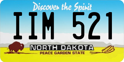 ND license plate IIM521
