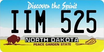 ND license plate IIM525