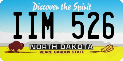 ND license plate IIM526