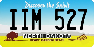 ND license plate IIM527