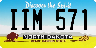 ND license plate IIM571