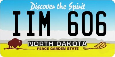 ND license plate IIM606