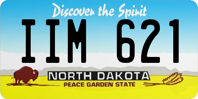 ND license plate IIM621