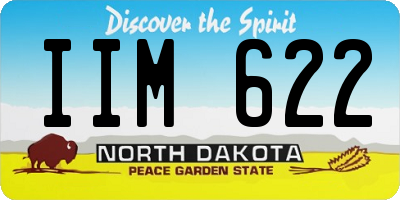 ND license plate IIM622