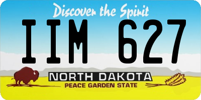 ND license plate IIM627