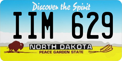ND license plate IIM629