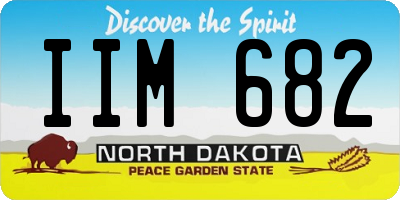 ND license plate IIM682