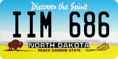 ND license plate IIM686