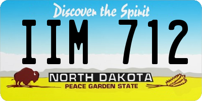 ND license plate IIM712