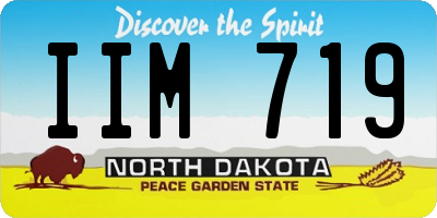 ND license plate IIM719