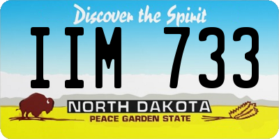 ND license plate IIM733