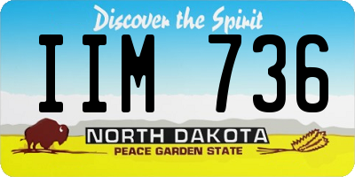ND license plate IIM736