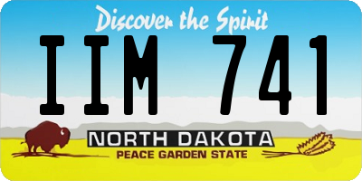 ND license plate IIM741