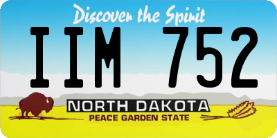 ND license plate IIM752