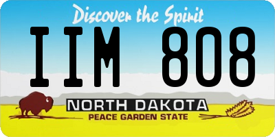 ND license plate IIM808