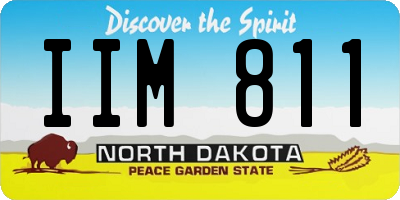 ND license plate IIM811