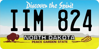 ND license plate IIM824