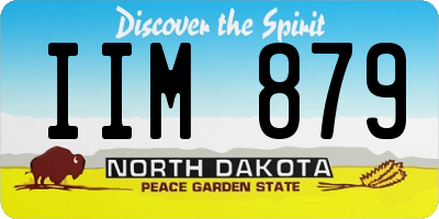 ND license plate IIM879